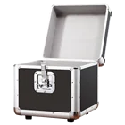 High Quality Vinyl Record LP Carrying and Storage Case Aluminum, Hold up to 50~100 Records
