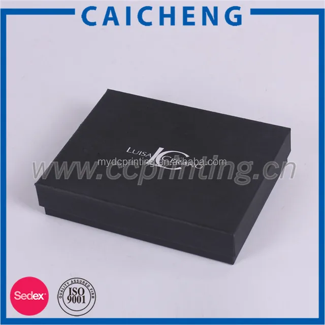 matte black cardboard paper gift boxes for wallets
