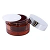 luxury cosmetic packaging 15g 30g 50g high quality red acrylic cream jar aluminum lid
