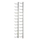 24 Bottles Stainless Steel Wall Mounted Wine Rack Bar Wine Shelf Wine Holders