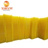 square yellow plastic tray large for food