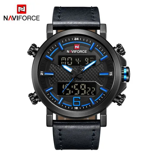 NAVIFORCE NF9135 Men Simple Style Quartz Digital Movement Watch Back Light Week Day Date Display watch
NAVIFORCE NF9135 Men Simple Style Quartz Digital Movement Watch Back Light Week Day Date Display watch
