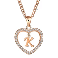 Statement A-Z Letter Crystal Heart Necklace Gold Plated Metal Alphabet Pendant Necklace Jewelry
Statement A-Z Letter Crystal Heart Necklace Gold Plated Metal Alphabet Pendant Necklace Jewelry