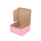 Pink Donut Box Bakery Take Out Gift Boxes for cookies