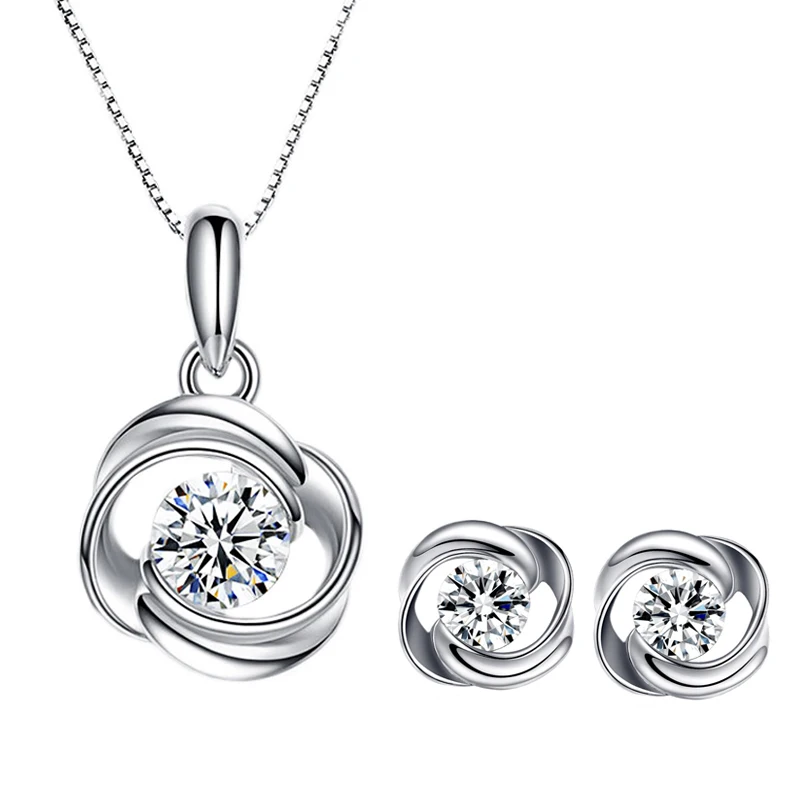 DC15+ EC17 Fashion wholesale Crystal 925 sterling silver Zircon Rose Flower jewelry set for women
DC15+ EC17 Fashion wholesale Crystal 925 sterling silver Zircon Rose Flower jewelry set for women
