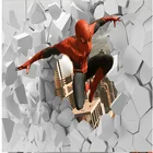 3D Cartoon Wall Mural Iron Man/Spiderman Wall Mural/Wallpaper