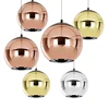 Interior Designer New Modern Ball Glass Shell Lamp Copper Shade Pendant Light