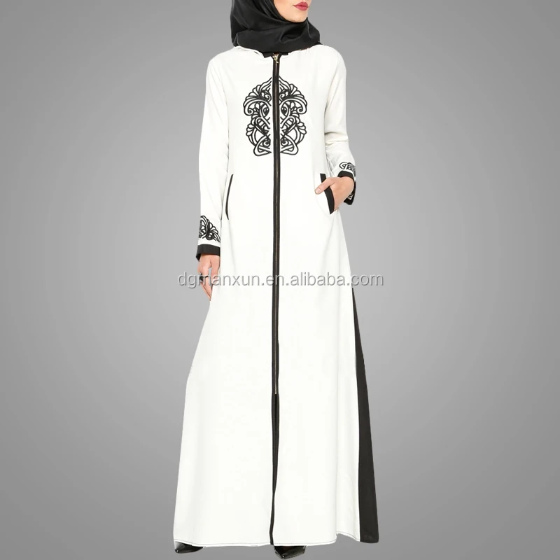 Embroidered Arab women abaya islamic maxi dress fashion muslim women wear