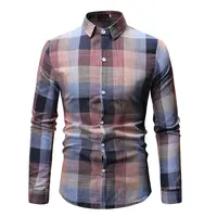 2019 Spring Plaid Shirt Men Long Sleeves Slim Fit Dress Shirt Men's Casual Shirt Fashion Brand
2019 Spring Plaid Shirt Men Long Sleeves Slim Fit Dress Shirt Men's Casual Shirt Fashion Brand
