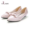 pointed toes casual pumps wholesale hot womens shoes high heel with Bowknot