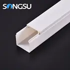 Produce and wholesale good price network pvc plastic cable trunking size 10x10 to 150x100