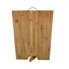 Bamboo Cutting Board With Standing Base and Convenient Metal Handle Eco-friendly Strong Bamboo Wood Cutting Board Cheap Price