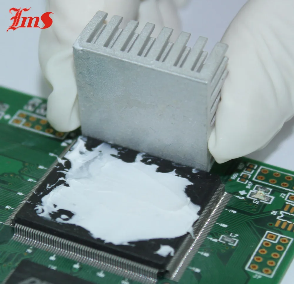 High temperature silicone rubber thermal electrically conductive grease