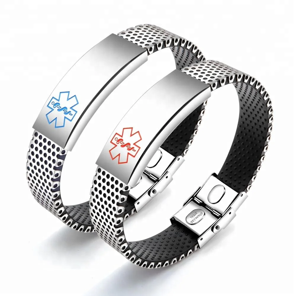 Bend Card Blue Red Medical Logo Bracelet Cheap Steel Jewelry Chinese Good Quality Wholesale Bracelet 316L Stainless Steel Bangle
Bend Card Blue Red Medical Logo Bracelet Cheap Steel Jewelry Chinese Good Quality Wholesale Bracelet 316L Stainless Steel Bangle
