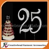 Large Rhinestone Cake Topper NUMBER (25) 25th Birthday Anniversary Great gift idea