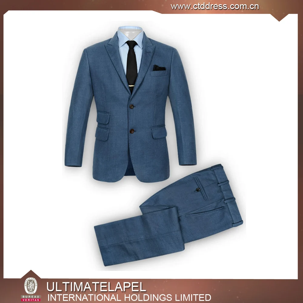 solid dark blue newest style made to measured suits in formal