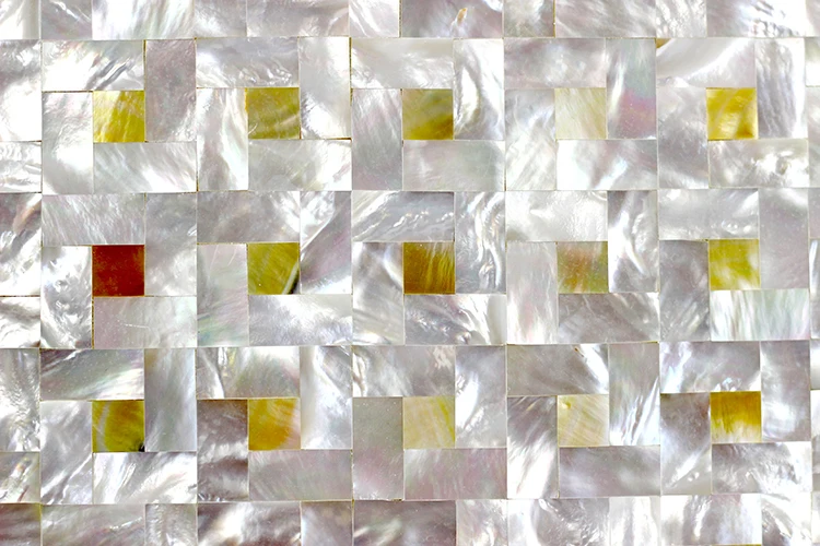 Mother Pearl White Waterjet Shell Mosaic