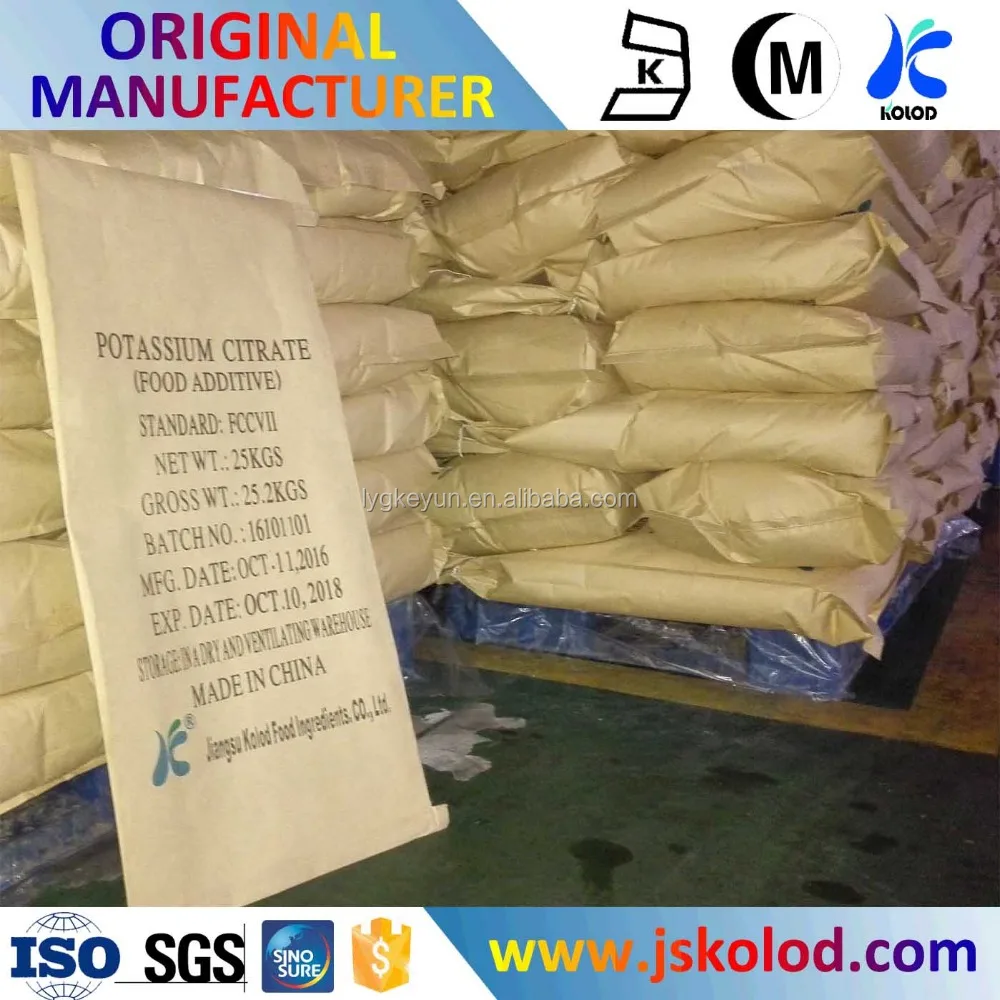 Supply :good Quality Factory Offer Potassium Citrate(food Additive) /cas# 866-84-2 Potassium Citrate Powder