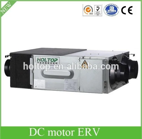EC DC Moto air recuperators ERV/HRV