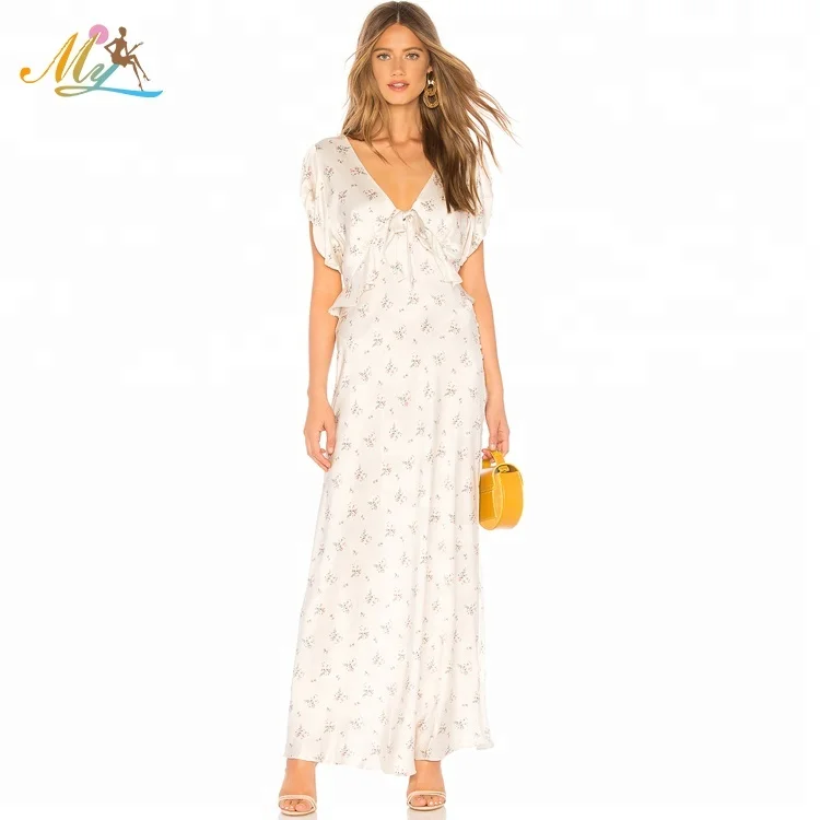 High quality floral 100% silk short sleeve long boho dress for women, Customerized color
High quality floral 100% silk short sleeve long boho dress for women, Customerized color