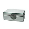 Customized velvet glass flower buckle jewelry box
