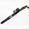 Custom own logo and color Bass guitar strap adjustment with guitar string design a guitar strap