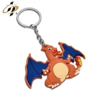 Shuanghua wholesale gift soft PVC rubber colourful 3D keychain for Pokemon