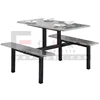 Wholesale furniture restaurant china, school & factory canteen table, stainless steel dining table chair