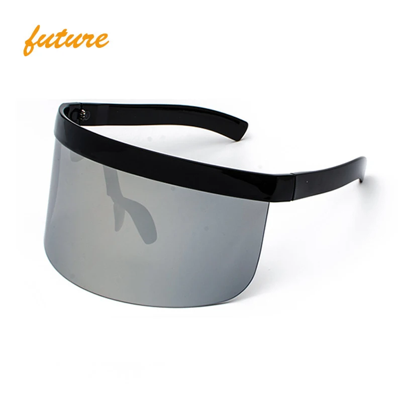 Cover Face Sunglasses Oversized Lenses Mask Men Women Brand Glasses Designer Fashion Goggles M6890, Grey;tea;gold;silver;clear
Cover Face Sunglasses Oversized Lenses Mask Men Women Brand Glasses Designer Fashion Goggles M6890, Grey;tea;gold;silver;clear