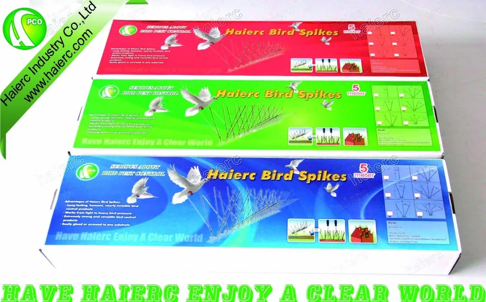 all made of ss bird spikes plastic bird repellent device sound bird repeller new product