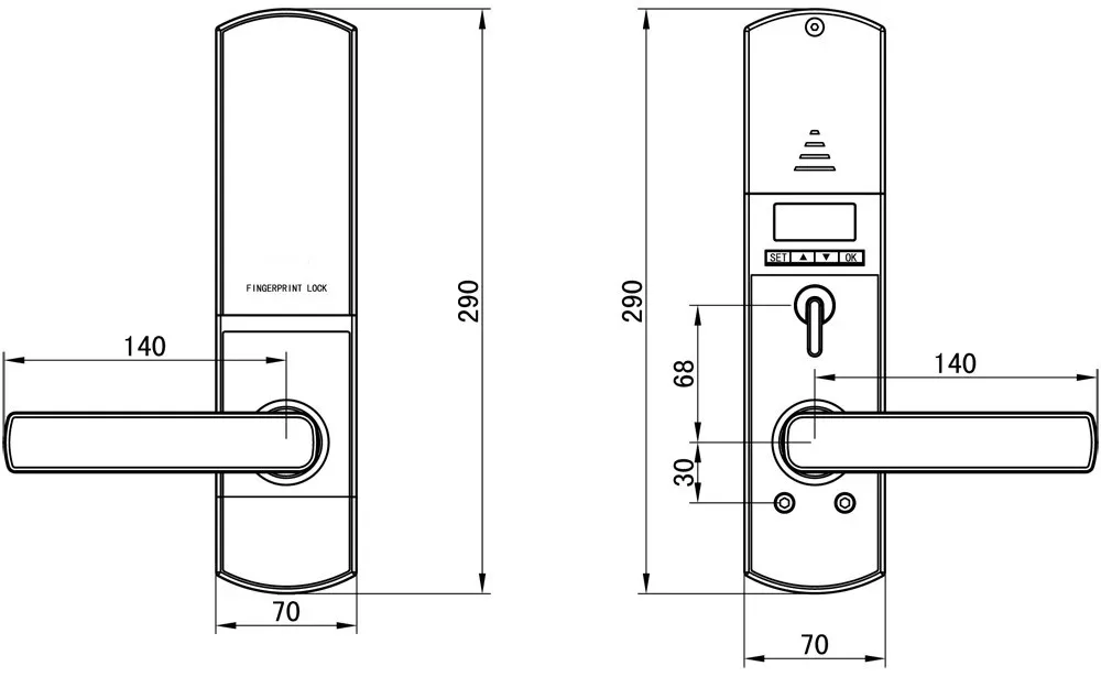 ALLAMODA zigbee luxury door bell fingerprint door lock with fingerprint scanner - ANKUX.COM