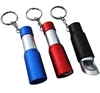 Factory Custom Logo Keychain 3LED mini torch Promotion Gift Bottle Opener keychain flashlight