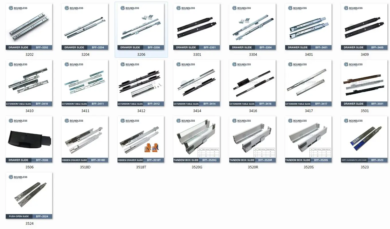 Cajón Deslizante De Metal De 45mm De Ancho,Riel De Extensión Completo