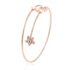 51961 Xuping beautiful women jewelry simply style star and heart shaped bangle with single gemstone