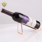 Simple Design Standing Free Metal Single Bottle Holder Wine Rack