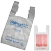 wholesale manufacturer custom printed with own logo supermarket transparent hdpe ldpe carrier t shirt packaging plastic bag