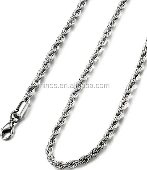 Jstyle Stainless Steel Link Curb Chain Necklace for Men Women 3 Pcs 3.5mm