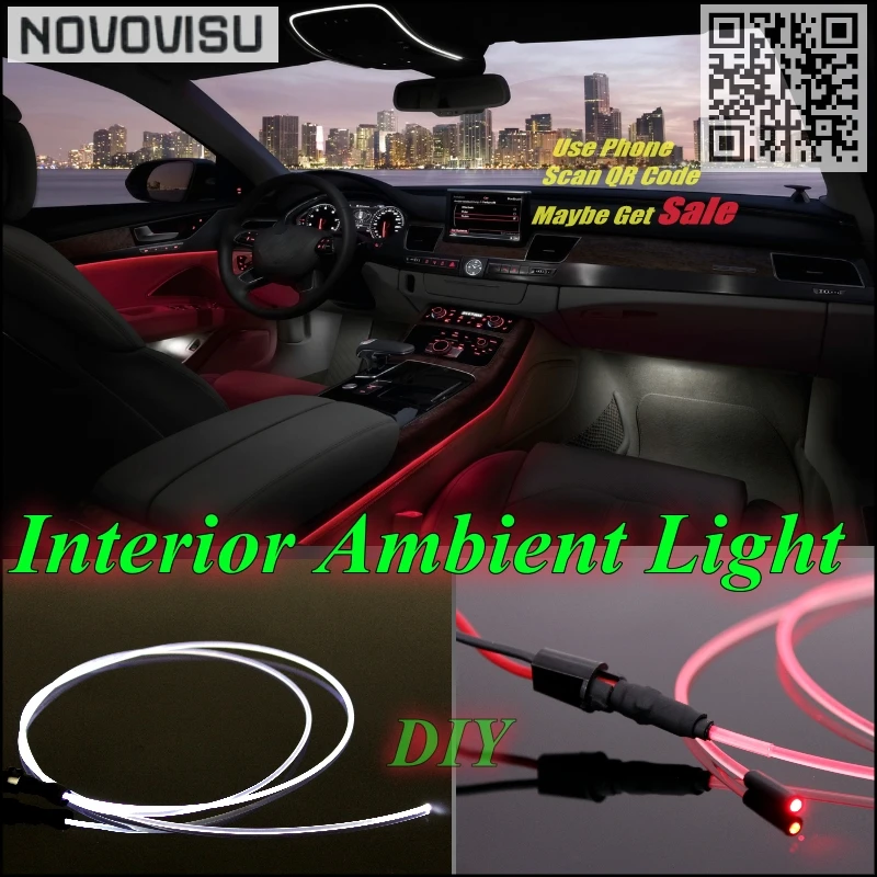 NOVOVISU For Hyundai Atos Eon 2011~2015 Car Interior Ambient Light Panel illumination For Car Inside Cool Light Optic Fiber  01