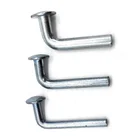 M6 size warehouse L style stainless steel safety pins earring