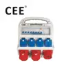 CEE-28 OEM industrial plug and socket combination unit, industrial power distribution box