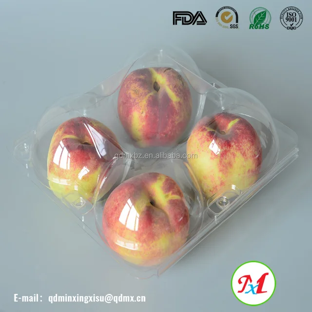 disposable plastic clear apple boxes fruit container
