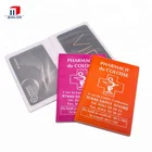 Custom cheap soft plastic folding PVC credit card holder, bifold pvc ID card holder