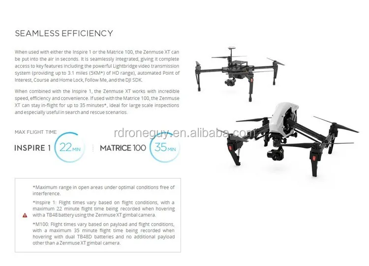 Infrared thermal gimbal camera imager power line inspection dji drone Zenmuse XT
