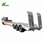 3 Axle 40FT 50T 60T 100T Used New Gooseneck Lowboy Low Bed Utility Trucks Trailer