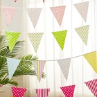 New products custom Colorful printing outdoor decorative pennant triangle And Square string bunting flag banner