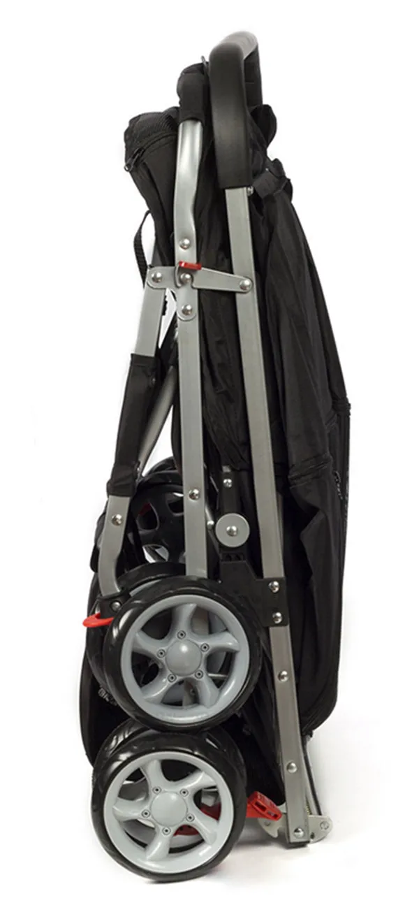 Pet Stroller 4-Wheel, Twin Carriage Black-4.jpg