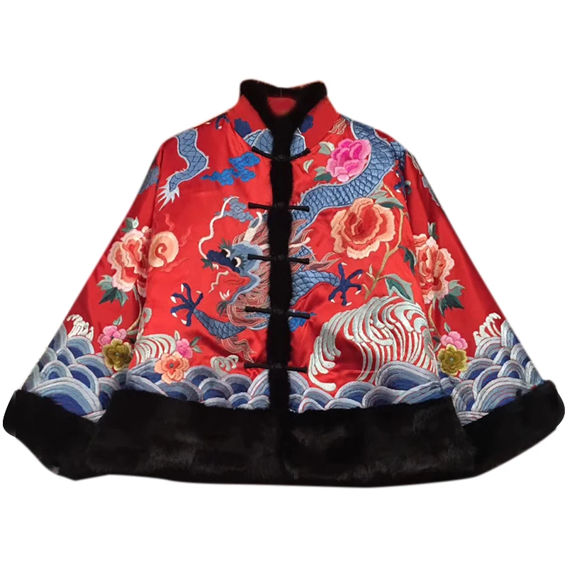 Hand-embroidered ladies jacket Chinese style