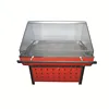 Chinese suppliers supermarket cooked food deli display refrigerator hot food showcase