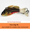 7cm 13g Top bass fishing lures hard plastic swimbait life like segment wobble lures