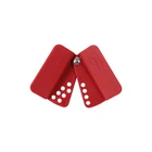 Red Butterfly Red BOZZYS Plastic Small Ajustable Red Butterfly Valve Lockout